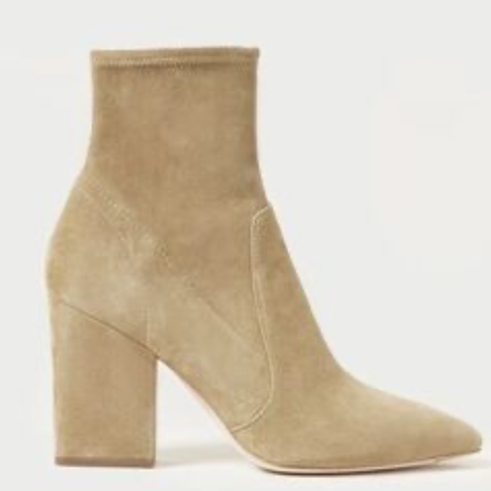 Loeffler Randall Beige Suede Ankle Boots LOEFFLER RANDALL Isla suede sz 5